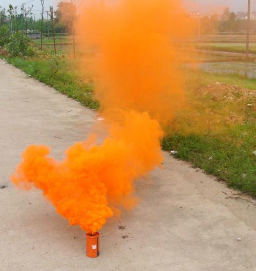 供应橙色烟雾罐/3分钟发烟/消防烟雾弹，烟雾弹厂家直销