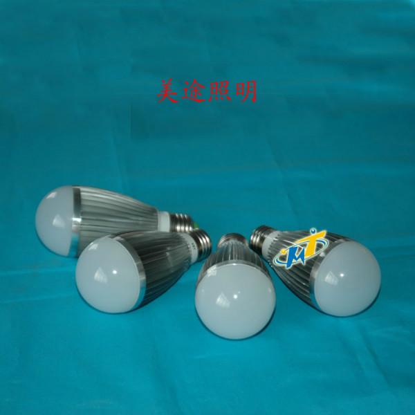 供应3-12W压铸铝球泡灯外壳-全球球泡灯外壳批发-中山美途照明供应