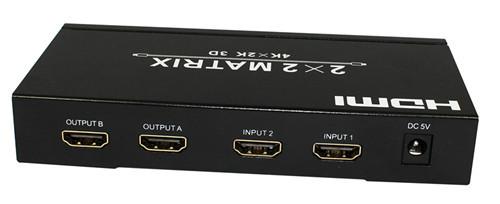 供应HDMI4K矩阵器，HDMI矩阵二进二出，HDMI视频分配器