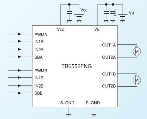 供应双桥直流马达驱动电路ICTB6552FNG