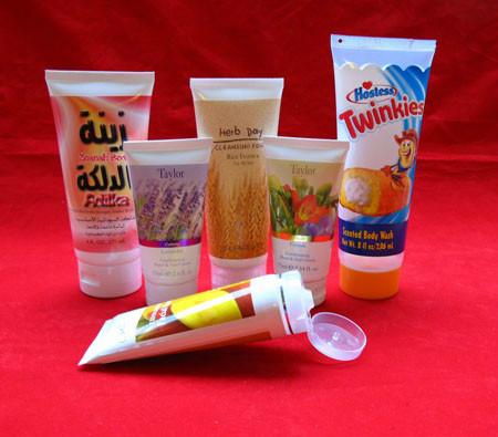 供应化妆品塑料包装软管，贴标软管，食品软管