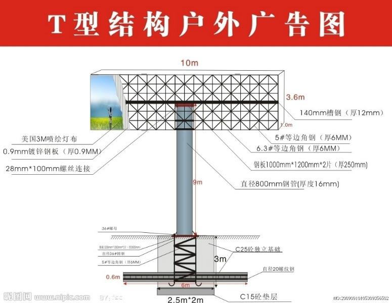 供应LED广告牌高立柱广告牌灯箱霓虹灯