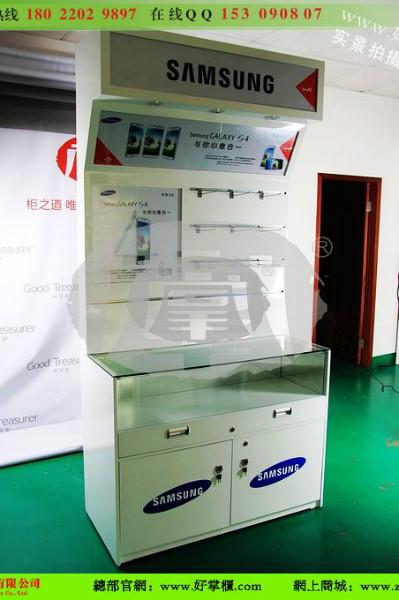 江苏中国联通手机靠墙体验柜定做 联通手机展示柜