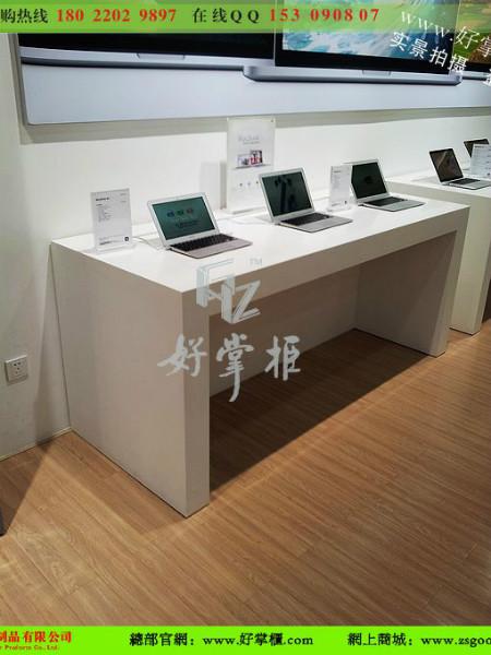 厂家供应苹果银白体验台 迷你苹果手机体验桌展销制作图片