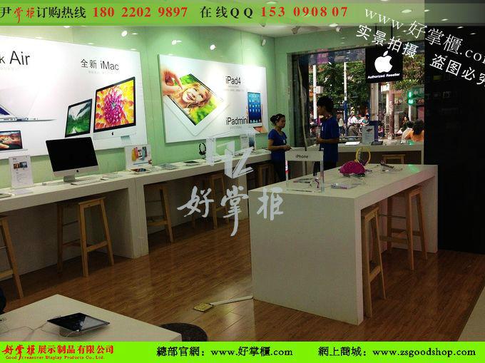 衡阳苹果精品体验柜制作 湘潭苹果烤漆款体验桌 手机体验台