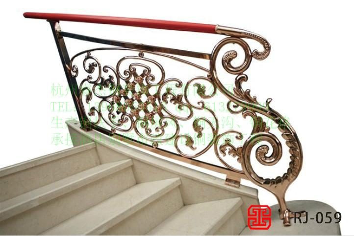 杭州市承接各式铜楼梯扶手颜色可选厂家供应承接各式铜楼梯扶手颜色可选