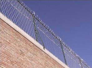 安平飞腾厂家供应监狱护栏Y型立柱蛇腹刺刀监狱护栏监狱防攀爬护栏图片