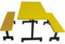 供应分体餐桌椅、玻璃钢分体餐桌椅、学校食堂分体餐桌椅价格图片