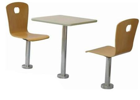 白云奶茶店桌椅，防火板桌椅价格，奶茶店桌椅定制