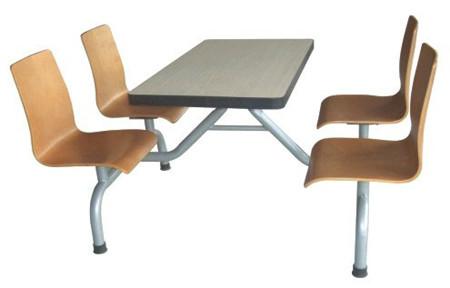 白云快餐厅桌椅，连体快餐厅桌椅，白云快餐店桌椅
