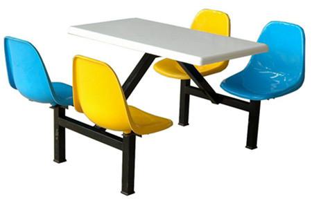 广东食堂桌椅，玻璃钢桌椅，学校食堂桌椅