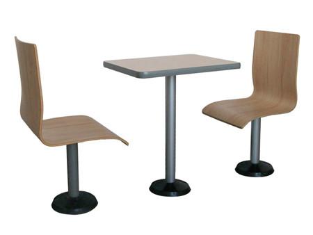 南沙汉堡店桌椅，连体快餐店桌椅，南沙西餐厅家具定制
