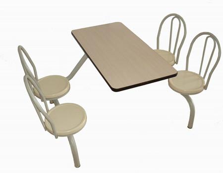 白云快餐厅桌椅，连体快餐厅桌椅，白云快餐店桌椅图片