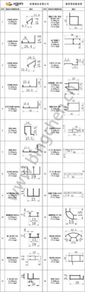 供应通用型材、幕墙用通用铝型材