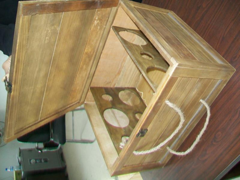 供应桐木双支装酒盒LHGY121木制酒盒图片