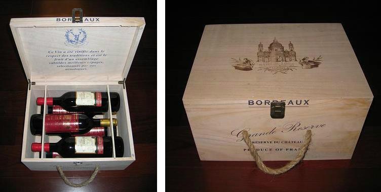供应山东木制酒盒厂家桐木盒图片木制葡萄酒酒盒示意图图片