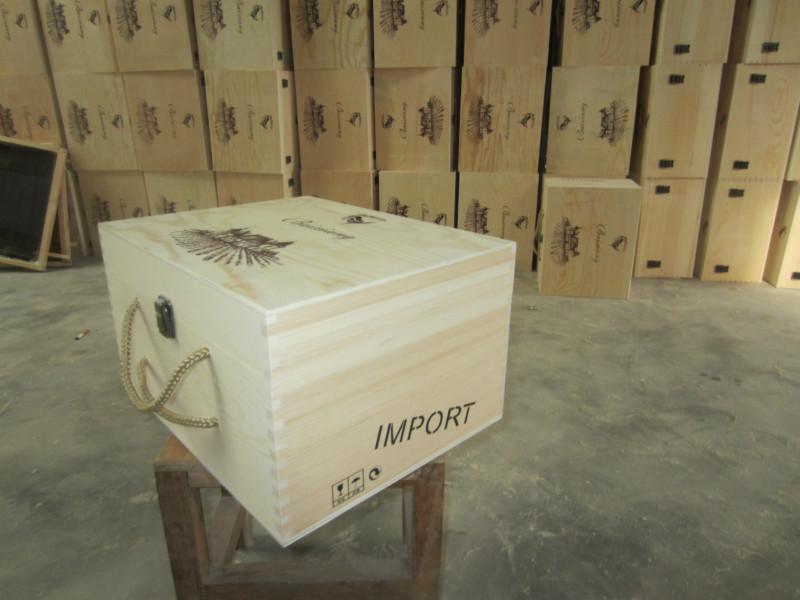 菏泽市厂家生产定做木质包装盒红酒木盒厂家