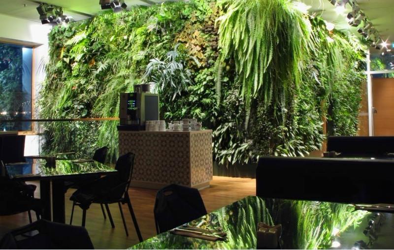 供应新项目投资植物墙生态餐厅设计图片
