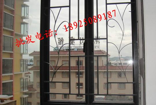 广州市免焊接铝合金窗花加防护纱窗一体厂家