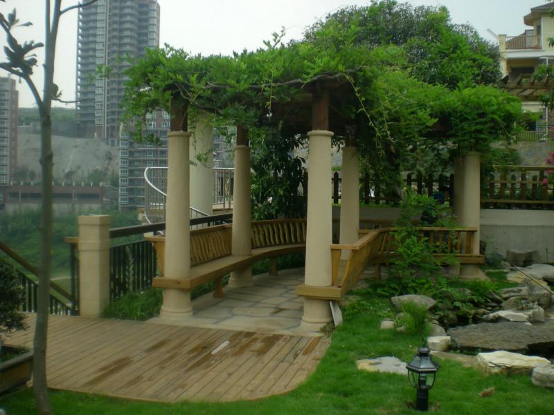 供应德阳花园景观自然式布局,德阳茶楼景观设计案例，德阳别墅花园景观