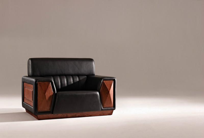 商务办公单位沙发纯实木单人沙发批发