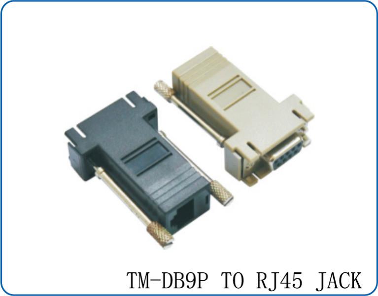 RJ45电脑转接器DB9转接头