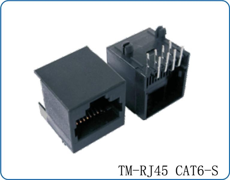 RJ45CAT6网络连接器PCB插座网口图片