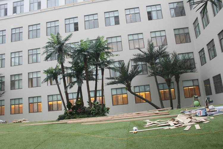 供应室外专用椰子树棕榈树厂家定做酒店娱乐场所宾馆风景树人造假树假花