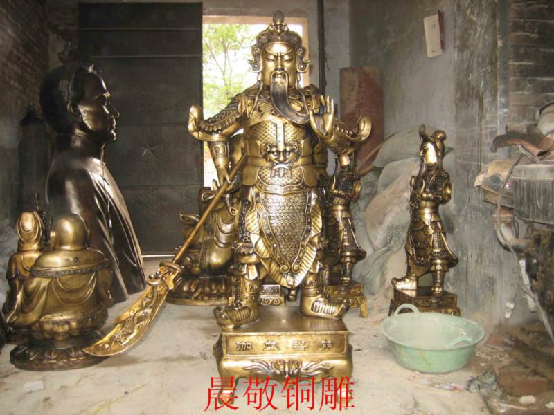 供应铜关公铸造铜雕关公佛像雕塑