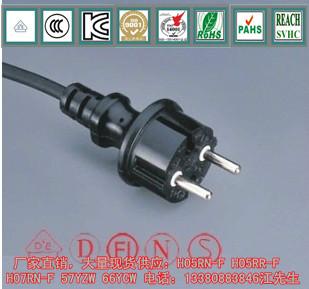 专业生产户外橡胶线电源插头线21.0