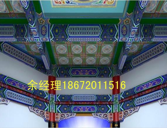 供应黑龙江古建彩绘修复，2016哈尔滨古建彩绘报价图片