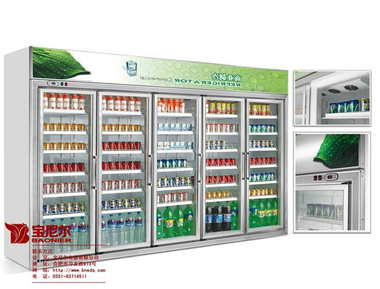 冷冻柜配菜柜红酒保鲜柜超市里的封闭式冷冻柜​冷冻柜配菜柜红酒保鲜柜