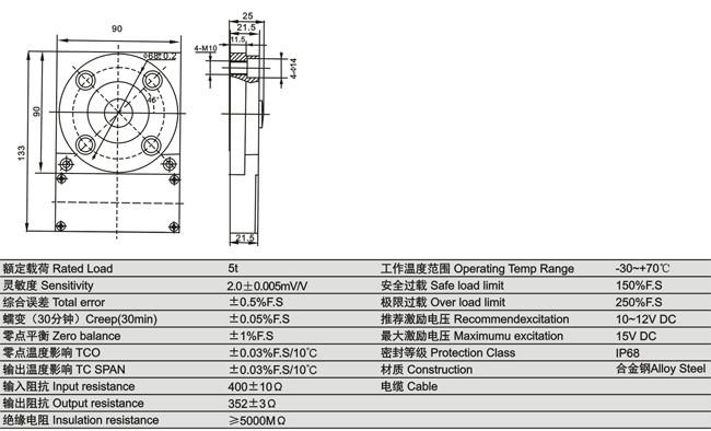 供应电梯CPA-D传感器5T传感器