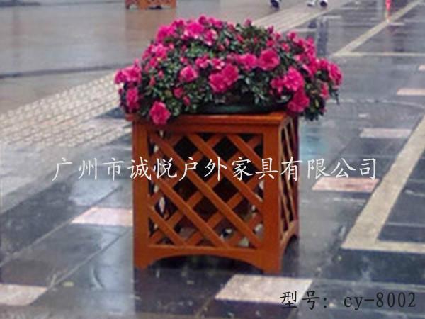 供应广州户外花箱室外木花槽广州木制花盆 