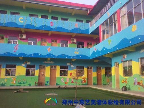郑州墙体彩绘幼儿园彩绘墙绘画_郑州墙体彩绘