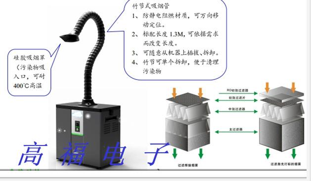 上海 电子焊锡除烟机焊锡烟雾净化器烙铁吸烟设备电子焊锡