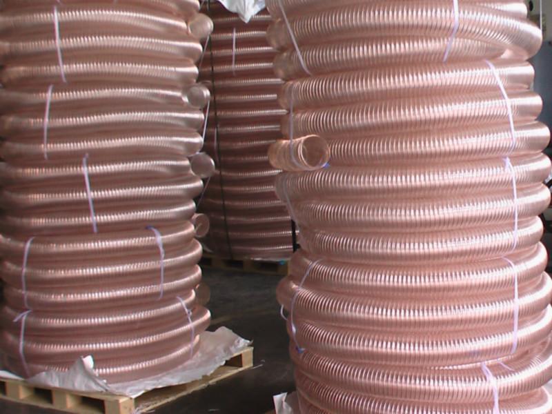 供应TPU钢丝增强软管除尘耐磨