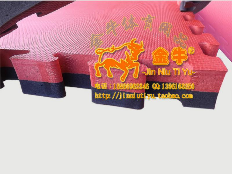 厂家供应专业T型纹红黑跆拳道垫子舞蹈地垫运动垫1001003cm