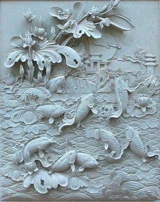 广州鎏芳大量供应人造砂岩浮雕/3D背景墙/广州立体挂画专业制作图片