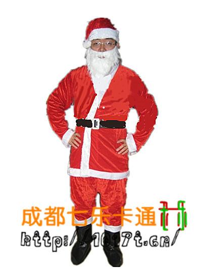 供应成都圣诞老人服装定做出租 圣诞卡通人偶服装图片