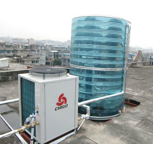 成都市四川空气能热水器套餐2吨热水工程厂家