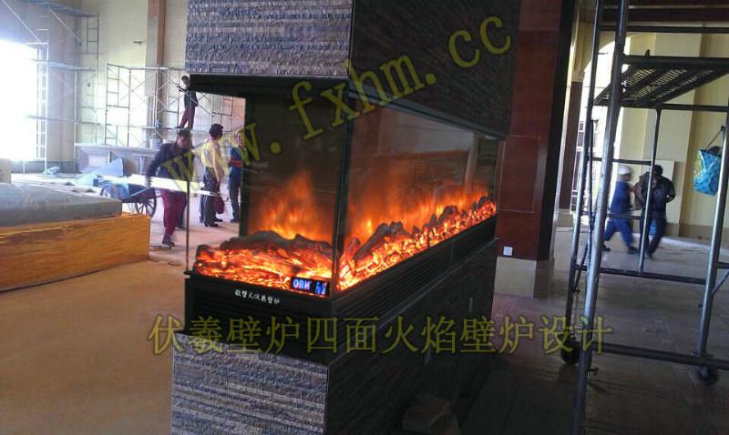 中国著名品牌伏羲壁炉批发
