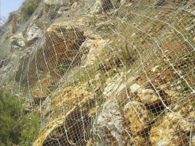 湖北护坡防护钢丝绳网价格批发