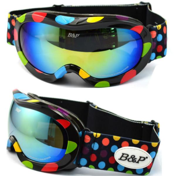 供应彩虹色滑雪眼镜运动护目镜图片