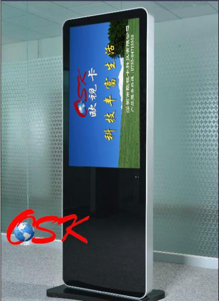 深圳市单机版落地式广告机厂家65寸单机版落地式广告机 大尺寸网络WIFI立式广告机