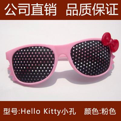 创彩HelloKitty视力保护针孔眼镜批发