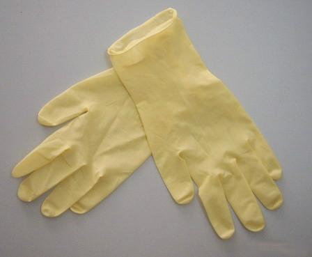 乳胶手套、9寸黄色乳胶手套、优质乳胶手套