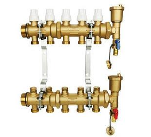 供应英国森威尔地暖分集水器SDU系列-郑州黄铜分集水器图片
