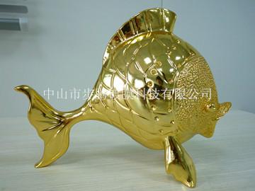 供应年年有余吉祥物树脂工艺礼品/电镀加工树脂工艺品